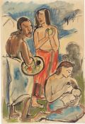 Max Pechstein. Study after Paul Gauguin's ”Maternité II”.