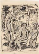 Max Pechstein. ”Drei Akte (Palau)”. 1930