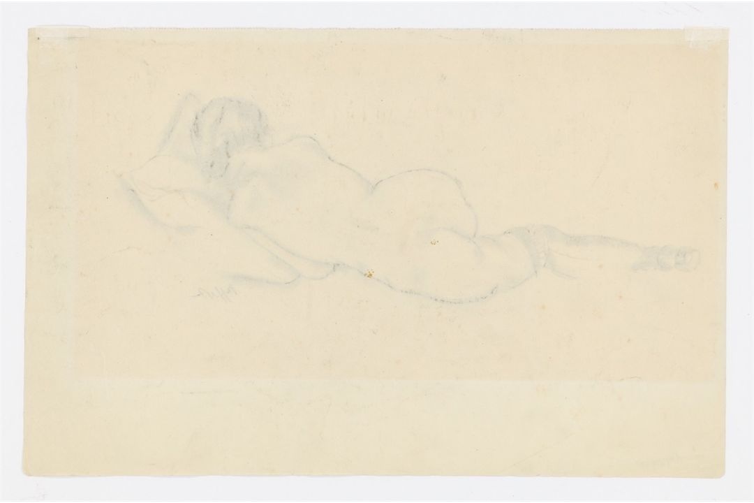 Georg Tappert. Liegender Akt. 1920er-Jahre - Bild 3 aus 4