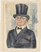 Rudolf Schlichter. ”Bildnis O. St.”. 1927