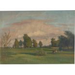 Otto Modersohn. „Abendwiesen bei Fischerhude“. 1938