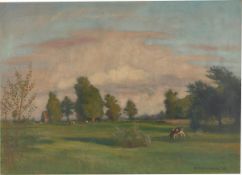 Otto Modersohn. ”Abendwiesen bei Fischerhude”. 1938