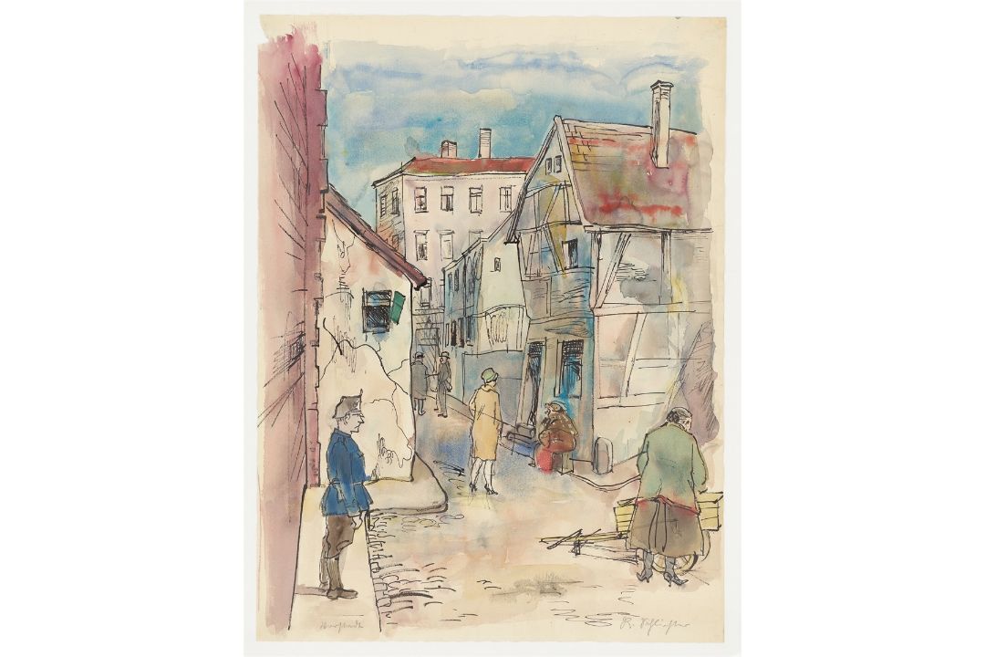 Rudolf Schlichter. „Vorstadt“. Um 1929/30 - Bild 2 aus 4