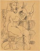 Hans Hofmann. ”Sitzender Akt”. Circa 1926