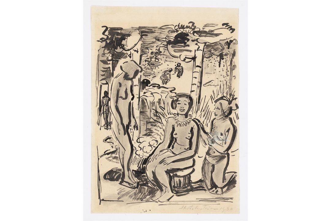 Max Pechstein. „Drei Akte (Palau)“. 1930 - Bild 2 aus 4