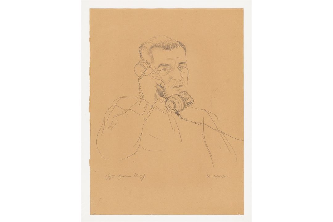 Rudolf Schlichter. „Bildnis Egon Erwin Kisch“. Um 1930 - Bild 2 aus 4