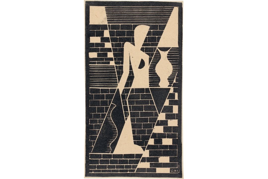 Erich Müller-Kraus. Weiblicher Akt mit Vase. 1931 - Bild 1 aus 2