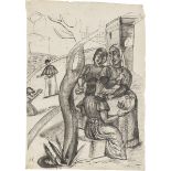 Anita Rée. „Dorfszene, Positano“. Um 1922/25