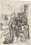 Anita Rée. ”Dorfszene, Positano”. Circa 1922/25