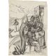 Anita Rée. „Dorfszene, Positano“. Um 1922/25 - Bild 1 aus 3