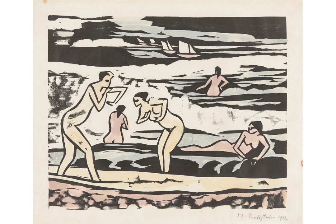 Max Pechstein. „Badende IX“. 1912 - Bild 1 aus 4
