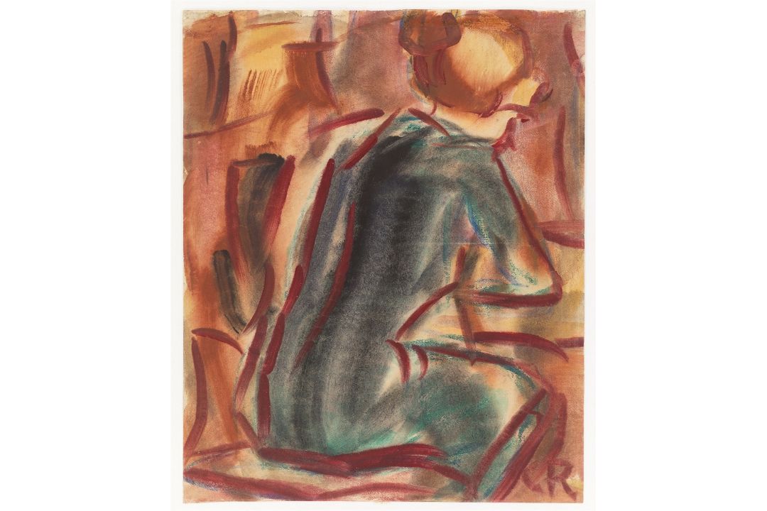 Christian Rohlfs. Sitzendes Mädchen von rückwärts . - Bild 2 aus 4