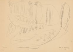 Gerhard Altenbourg. ”Tal bei Waldenburg”. 1981