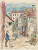 Rudolf Schlichter. ”Vorstadt”. Circa 1929/30
