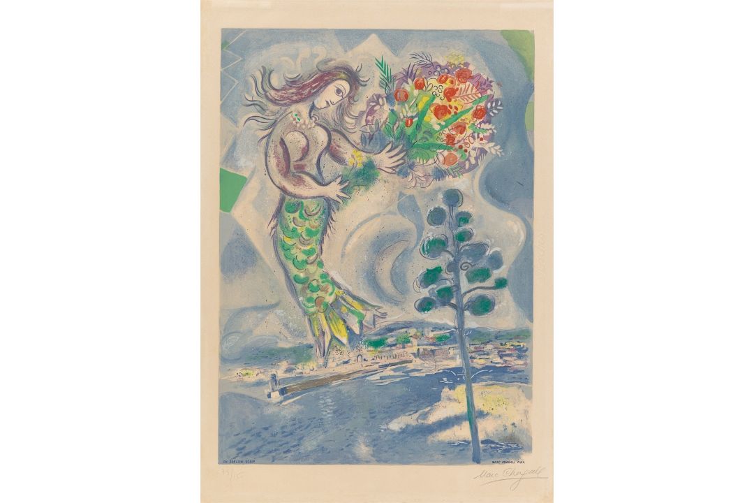 Marc Chagall. „Sirène au pin“. 1967 - Bild 1 aus 3