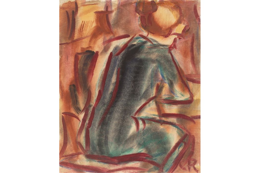 Christian Rohlfs. Sitzendes Mädchen von rückwärts . - Bild 1 aus 4