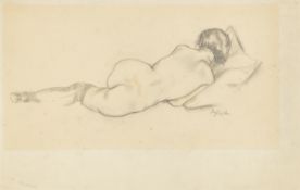 Georg Tappert. Reclining nude. 1920s