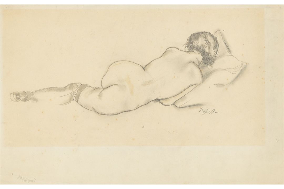Georg Tappert. Liegender Akt. 1920er-Jahre - Bild 1 aus 4