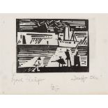 Lyonel Feininger. „Dampfer Odin“. 1918