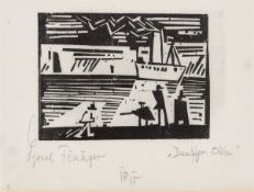 Lyonel Feininger. ”Dampfer Odin”. 1918