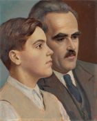 Imre Goth. Double portrait of a father and son. 1936