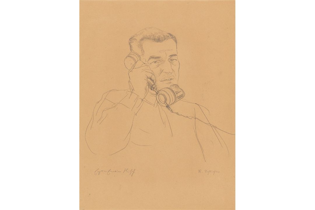 Rudolf Schlichter. „Bildnis Egon Erwin Kisch“. Um 1930 - Bild 1 aus 4
