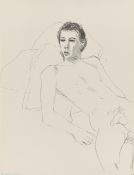 David Hockney. ”Gregory Reclining”. 1976/77