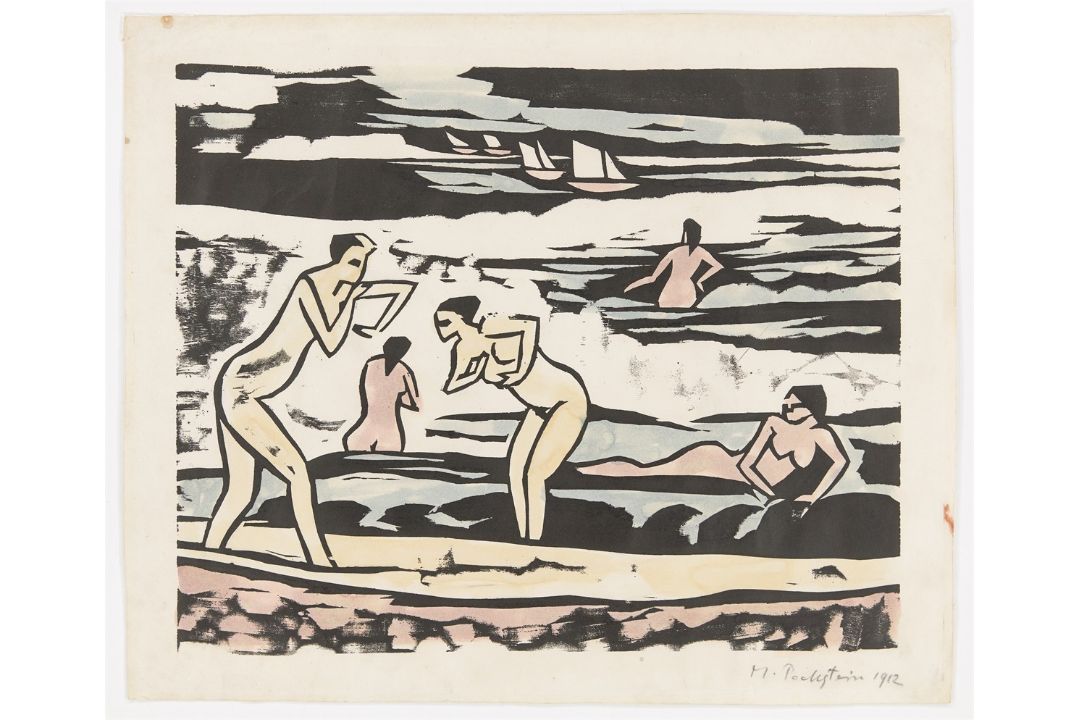 Max Pechstein. „Badende IX“. 1912 - Bild 2 aus 4