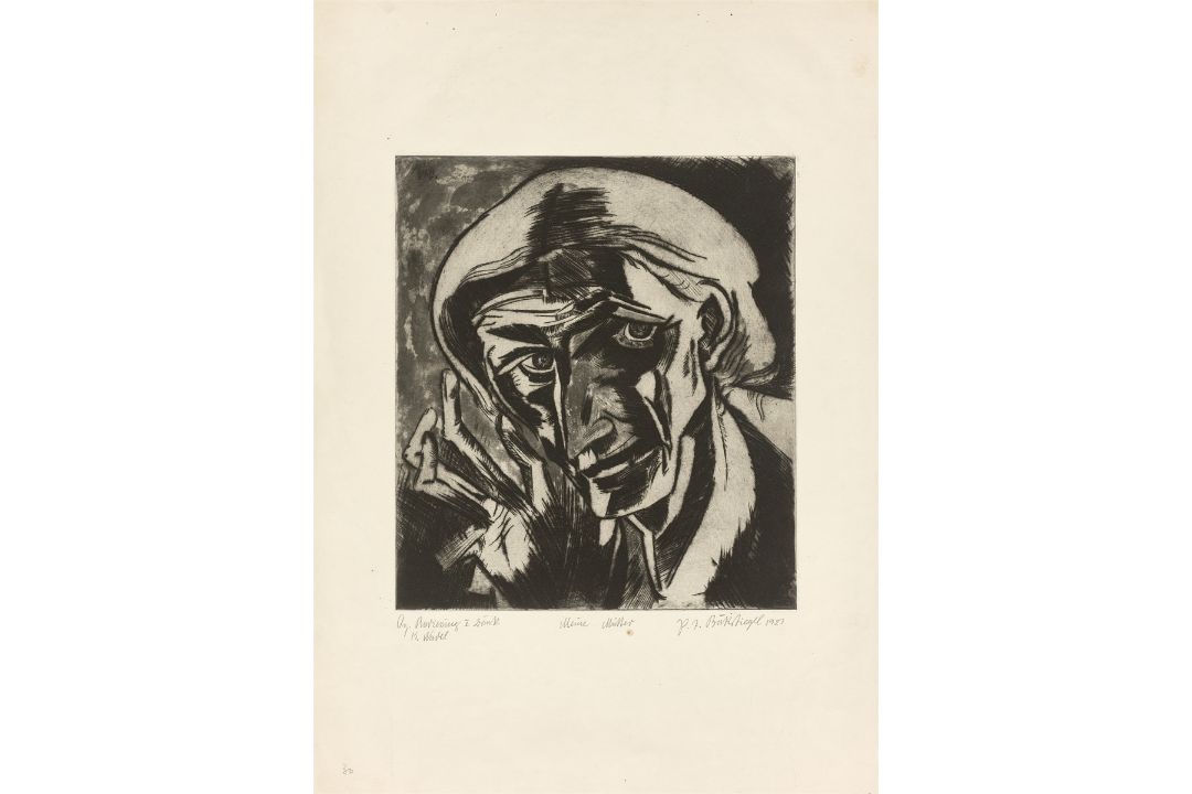 Peter August Böckstiegel. „Meine Mutter“. 1921 - Bild 1 aus 3