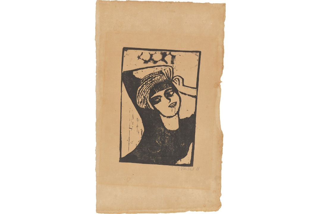 Erich Heckel. „Mädchen mit Turban (Mädchen / Der Turban)“. 1911 - Bild 1 aus 3