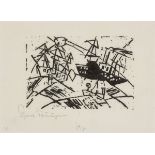 Lyonel Feininger. „Schiffe in schwerer See“. 1919