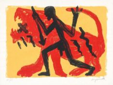 A.R. Penck. Aus: „Jäger“. 1994