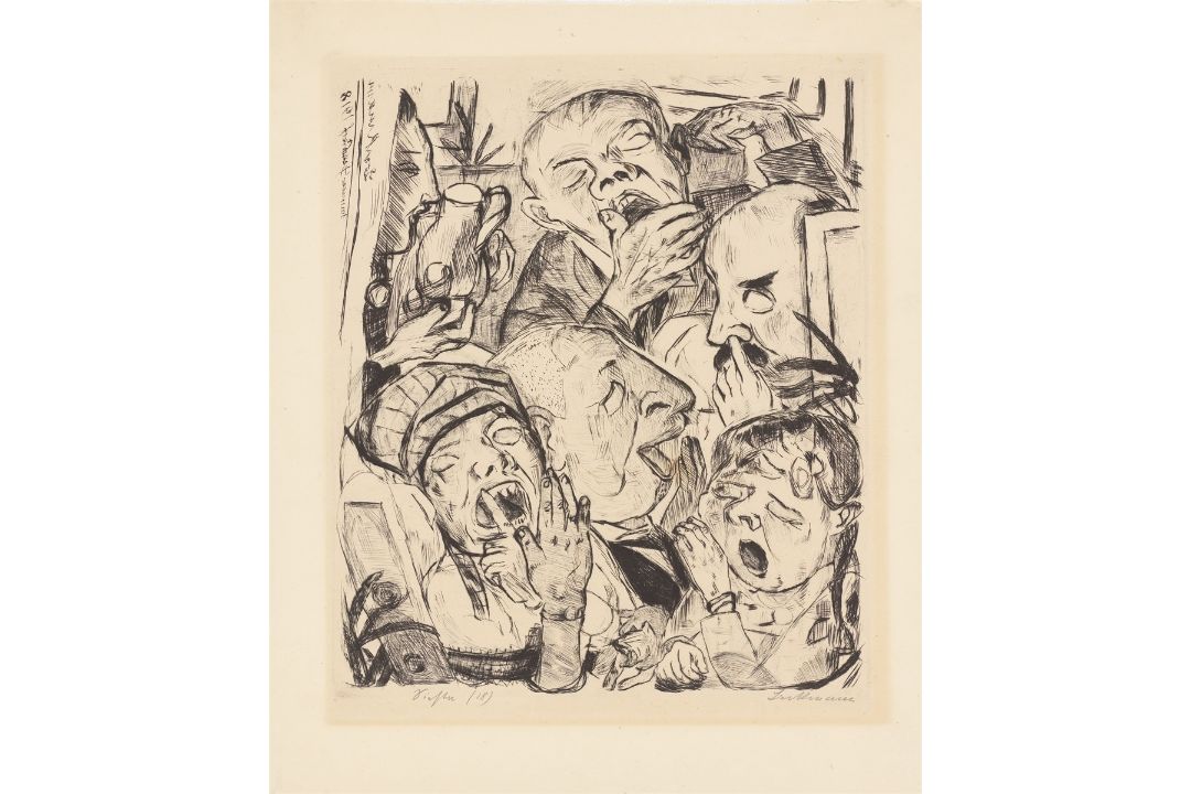 Max Beckmann. „Die Gähnenden“. 1918 - Bild 1 aus 3
