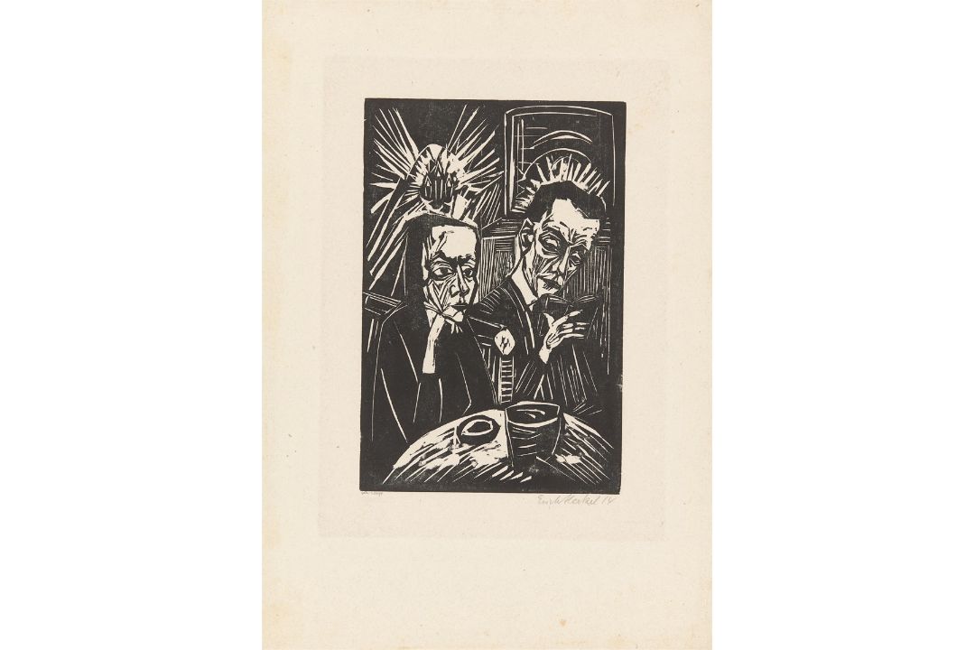 Erich Heckel. „Beim Vorlesen“. 1914 - Bild 1 aus 3