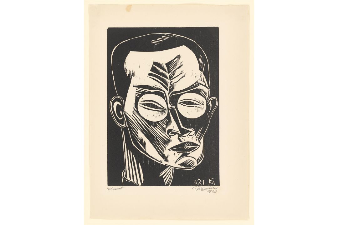 Conrad Felixmüller. „Selbstbildnis“. 1919/20 - Bild 2 aus 3