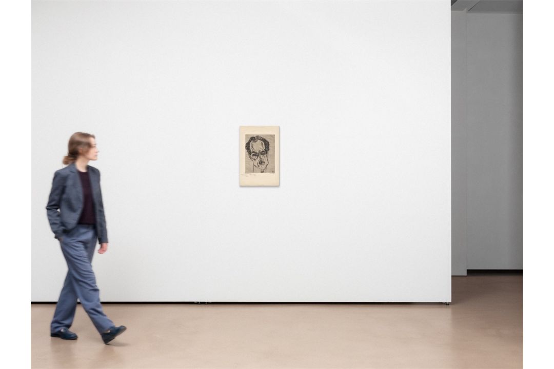 Conrad Felixmüller. „Porträt Justizrat James Broh“. 1922 - Bild 3 aus 3