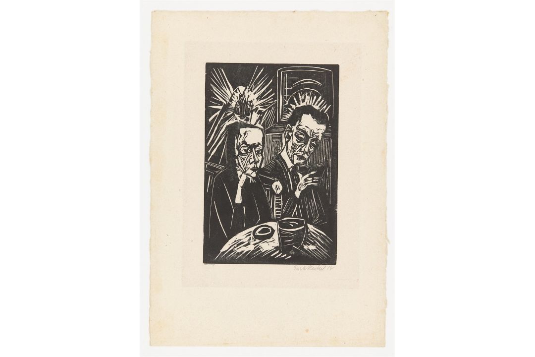Erich Heckel. „Beim Vorlesen“. 1914 - Bild 2 aus 3