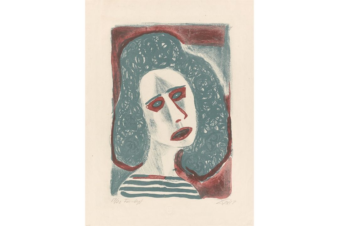 Otto Dix. „Frauenkopf“. 1949 - Bild 1 aus 3