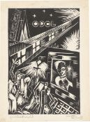 Erich Müller-Kraus. ”Großstadtnacht”. 1931