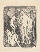 Otto Mueller. ”Zwei Mädchen und ein Jüngling (Drei Akte)”. 1909–13/1914