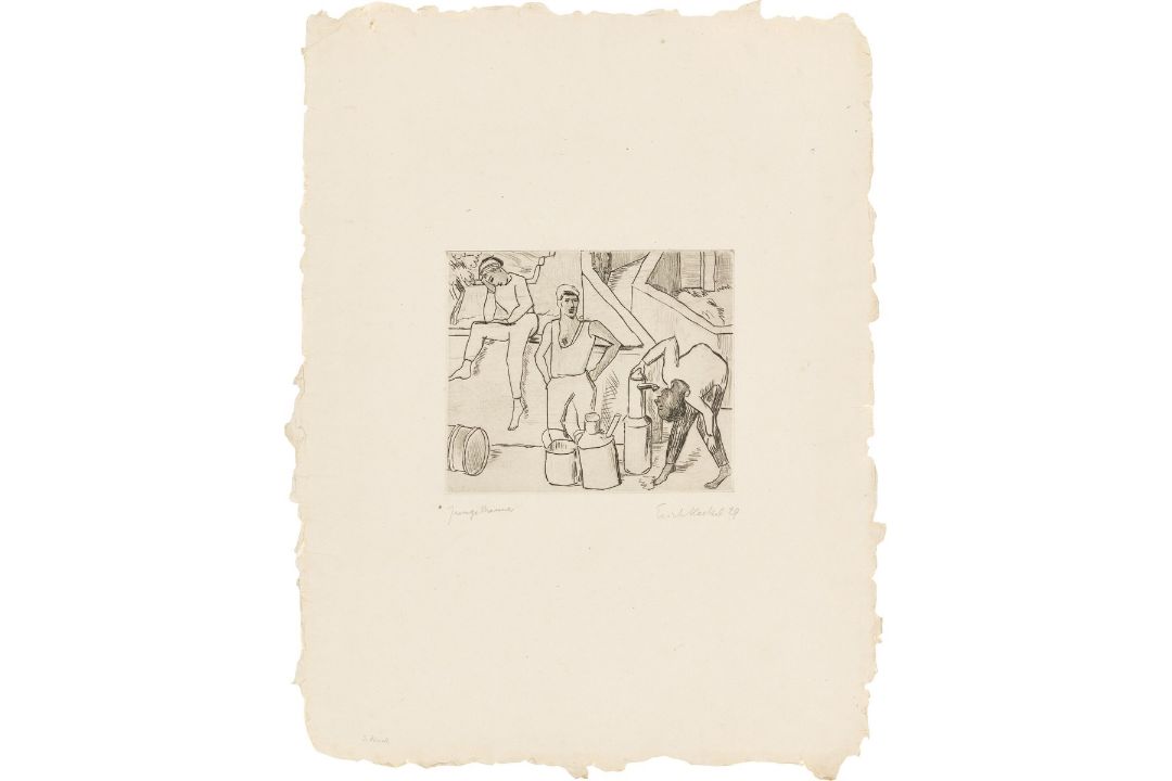 Erich Heckel. „Junge Männer“. 1929 - Bild 1 aus 3