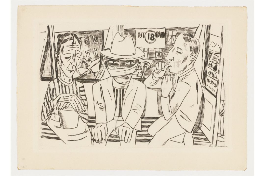 Max Beckmann. „In der Trambahn“. 1922 - Bild 2 aus 3