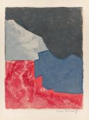 Serge Poliakoff. „Komposition in Rot, Grau und Schwarz“. 1960