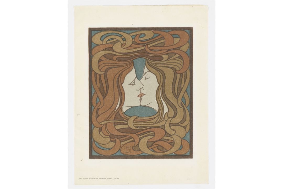 Peter Behrens. „o.T. (Der Kuss)“. 1898 - Bild 2 aus 3