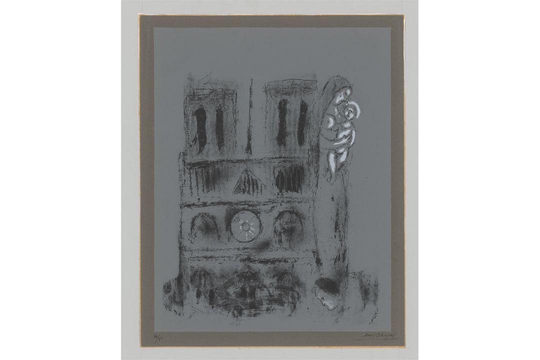 Marc Chagall. „Notre-Dame en gris“. 1955 - Bild 2 aus 3