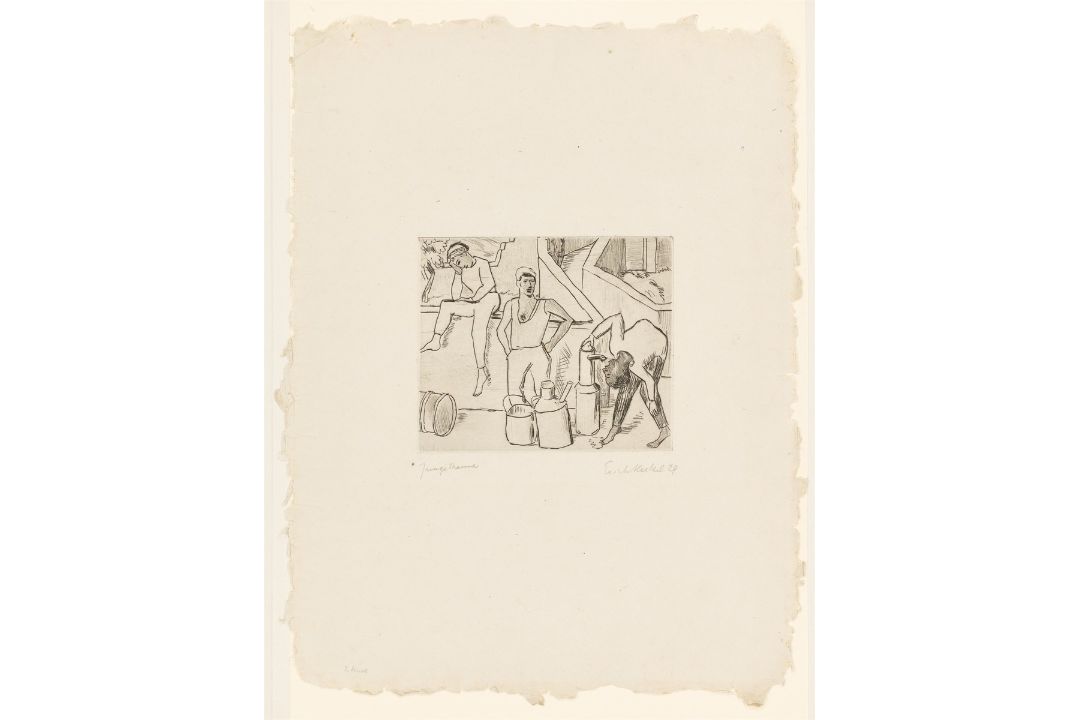 Erich Heckel. „Junge Männer“. 1929 - Bild 2 aus 3