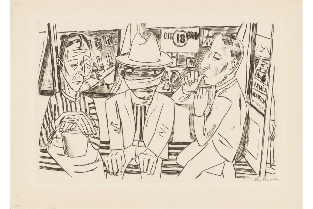 Max Beckmann. „In der Trambahn“. 1922 - Bild 1 aus 3