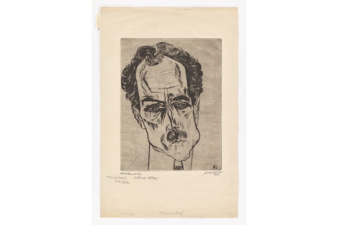 Conrad Felixmüller. „Porträt Justizrat James Broh“. 1922 - Bild 2 aus 3
