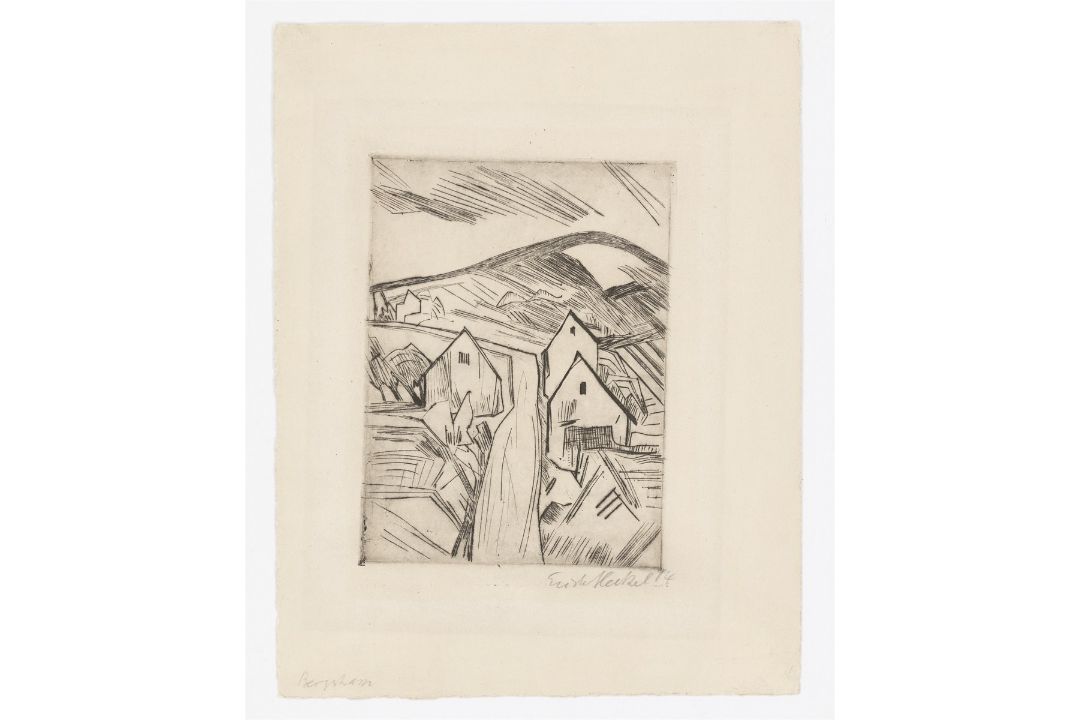 Erich Heckel. „Straße am Niederrhein (Bergstrasse)“. 1914 - Bild 2 aus 2