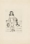 Max Beckmann. ”Die Prinzessin Ursula von Bärwalde im Schlossturm von König Jerum gefangen,…. 1923/24